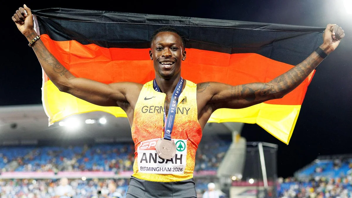 Owen Ansah Makes History with Bronze in 100 Meters at European Athletics Championships